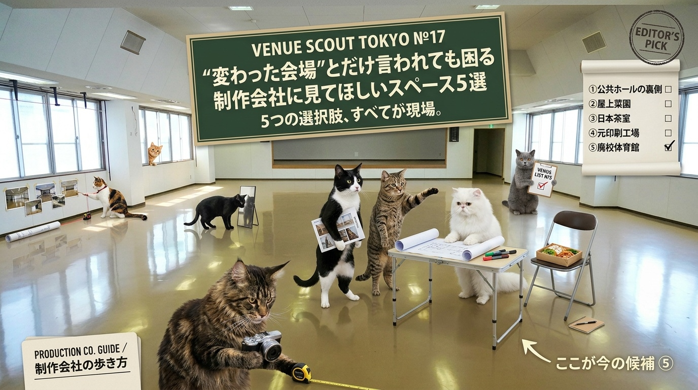 🎬 “変わった会場”とだけ言われても困る制作会社に見てほしいスペース５選