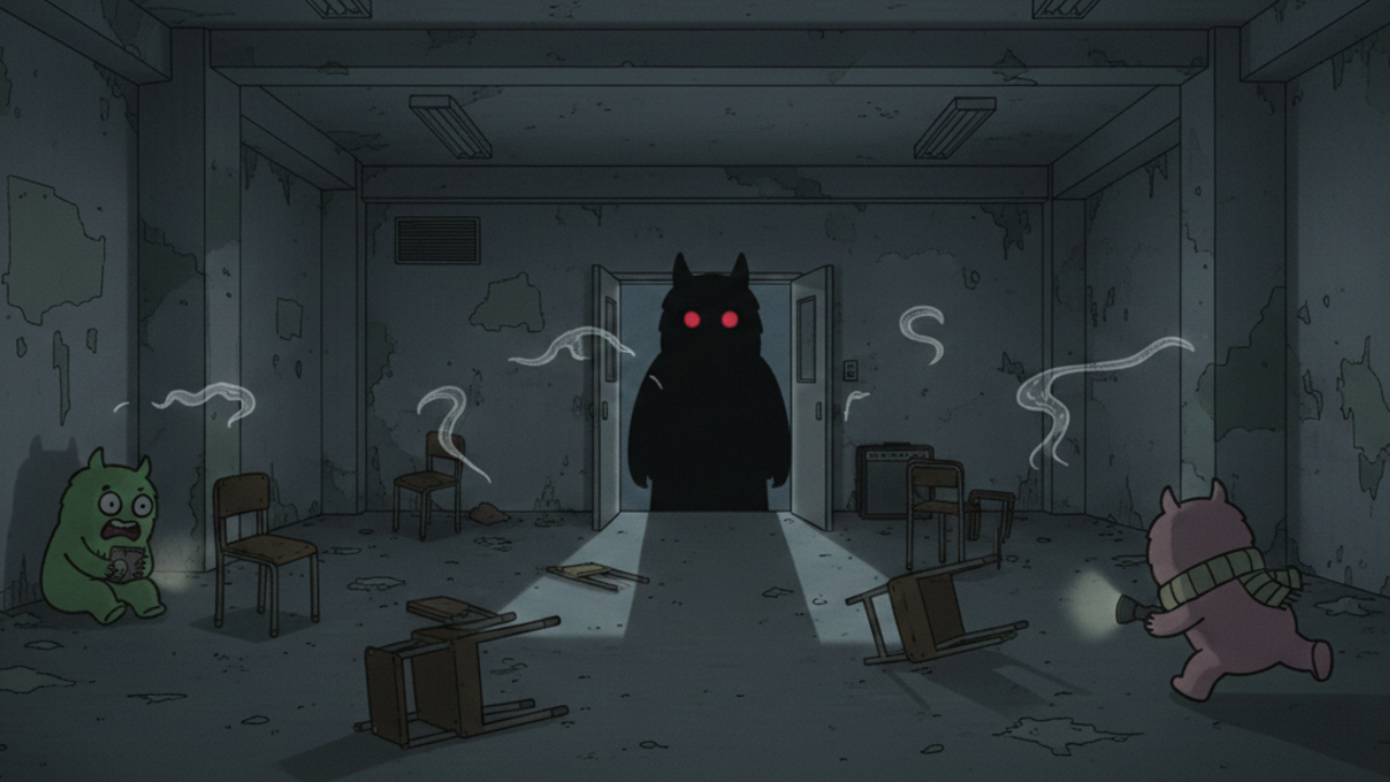 【コンクリ壁の廃校地下】ホラー撮影・肝試しイベントに！新宿区のイベントスペース・会場