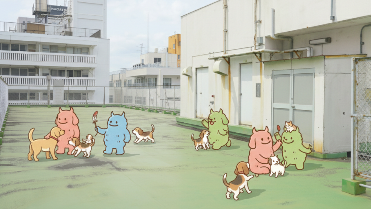 【ペット同伴・撮影OK】犬・猫と一緒に過ごせる学校跡地！総武線・飯田橋のレンタルスペース・施設