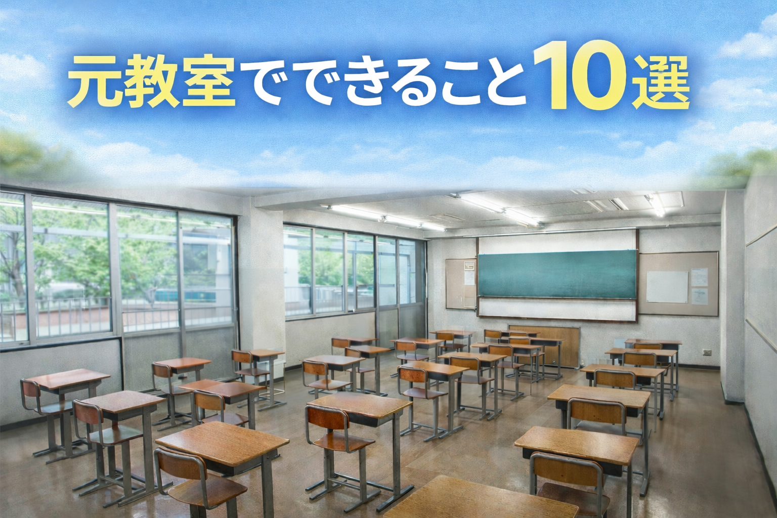 元教室でできること10選｜会議・撮影・展示・イベントに強い理由