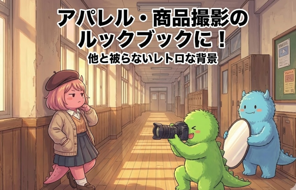 アパレル・商品撮影のルックブックに！他と被らないレトロな背景