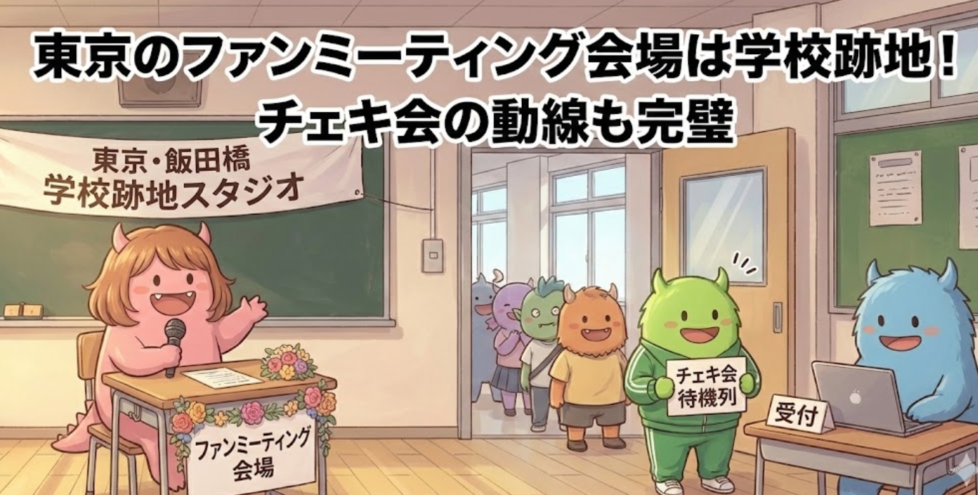 アイドル・タレントのファンミーティングやチェキ会に最適な広さと動線