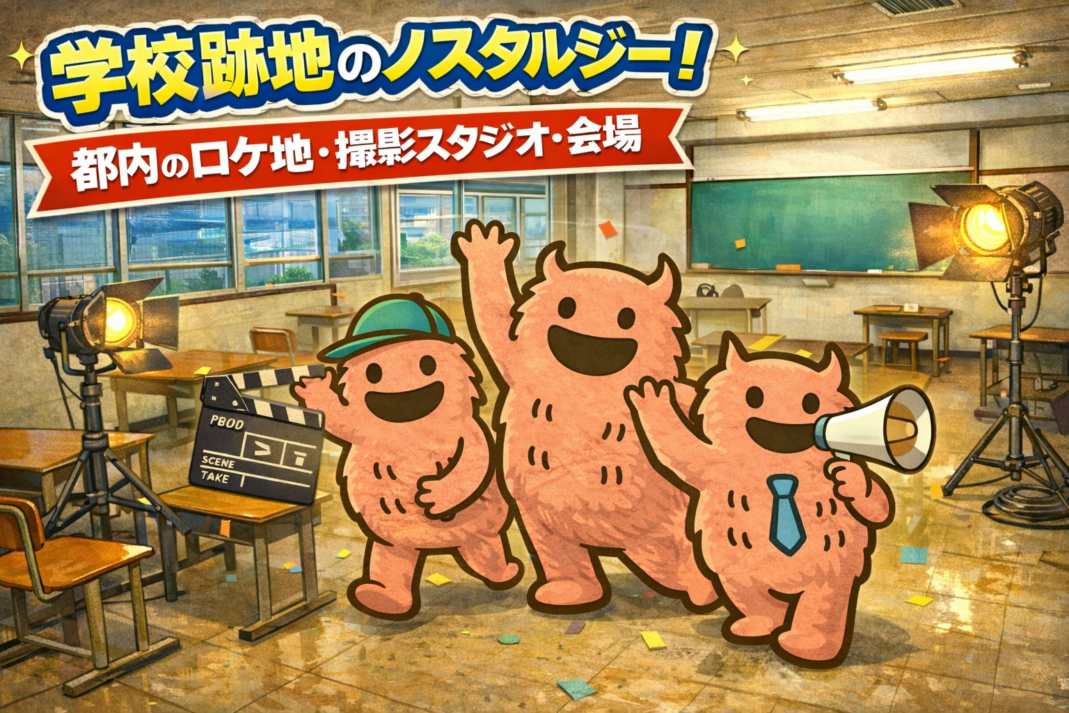 【神楽坂から徒歩圏内】学校跡地のノスタルジー！都内のロケ地・撮影スタジオ・会場