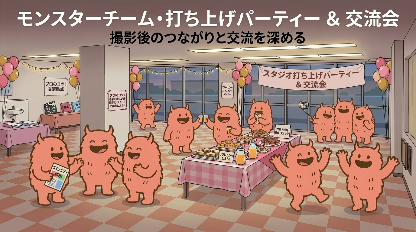 【新宿・飯田橋】撮影後そのまま打ち上げ！学校スタジオを「交流会」会場にする贅沢