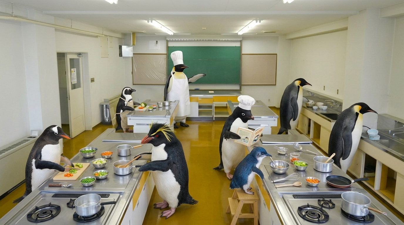 本物の調理実習室が借りられる。料理教室・フードコンテンツ撮影の会場探し、終わりにしませんか？