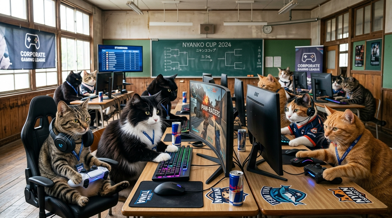 廃校でやるゲーム大会、大人が本気になる社内イベント🎮