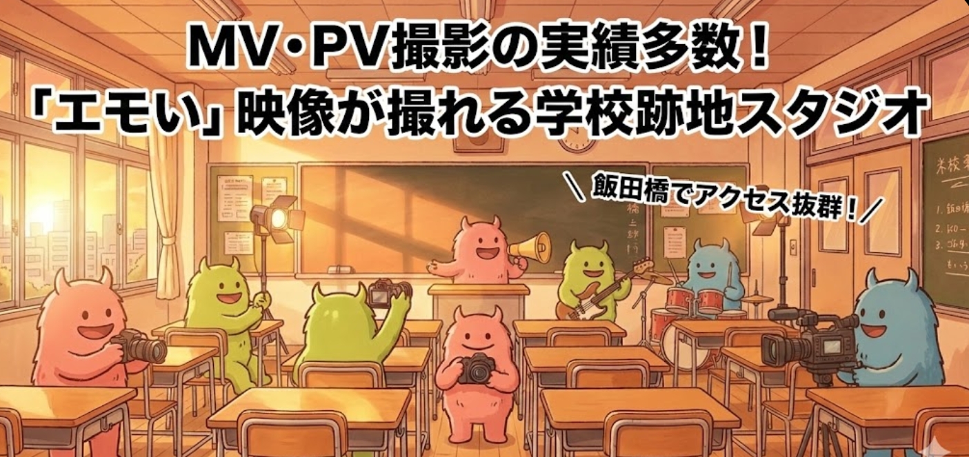 ダンスの練習風景や「踊ってみた」動画の撮影に広い教室を使おう