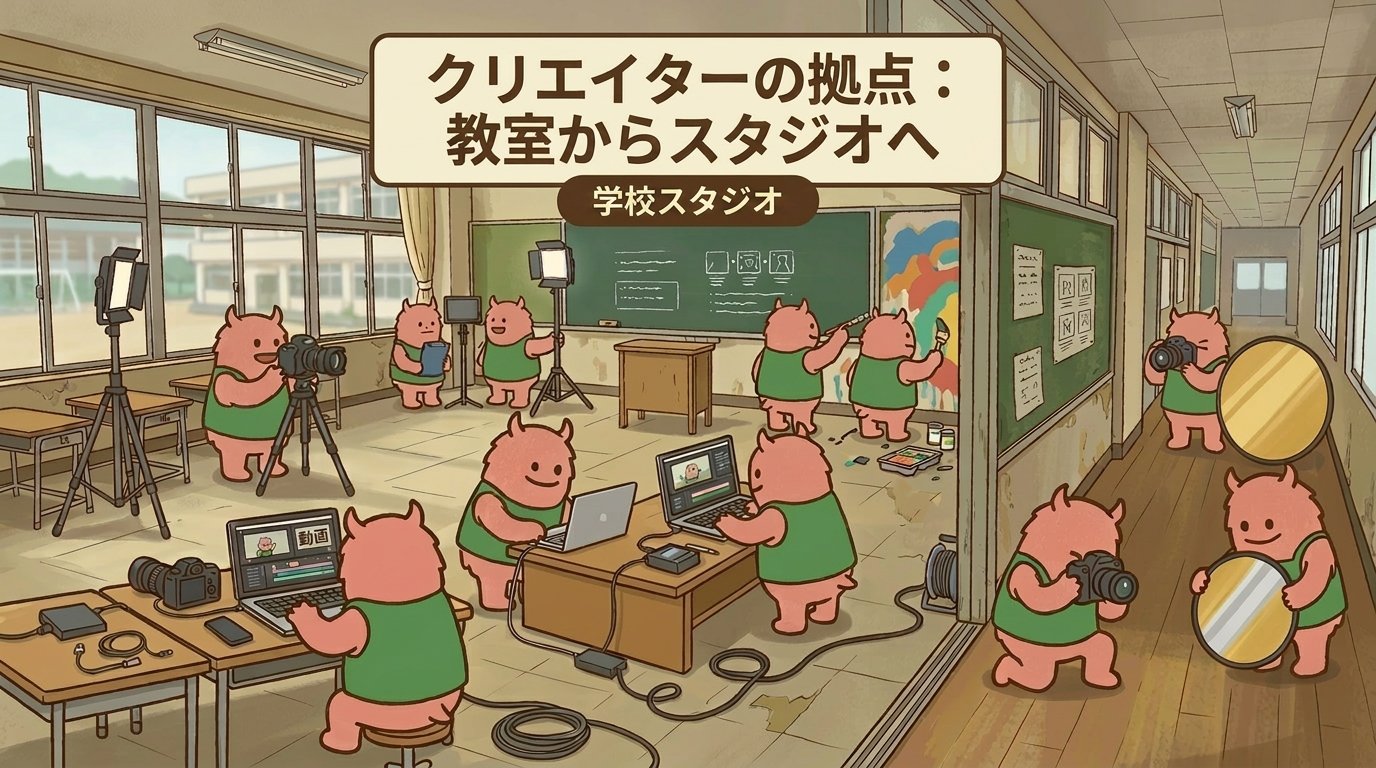 クリエイター必見！東京の廃校レンタルで撮影・制作をまとめてどうぞ！