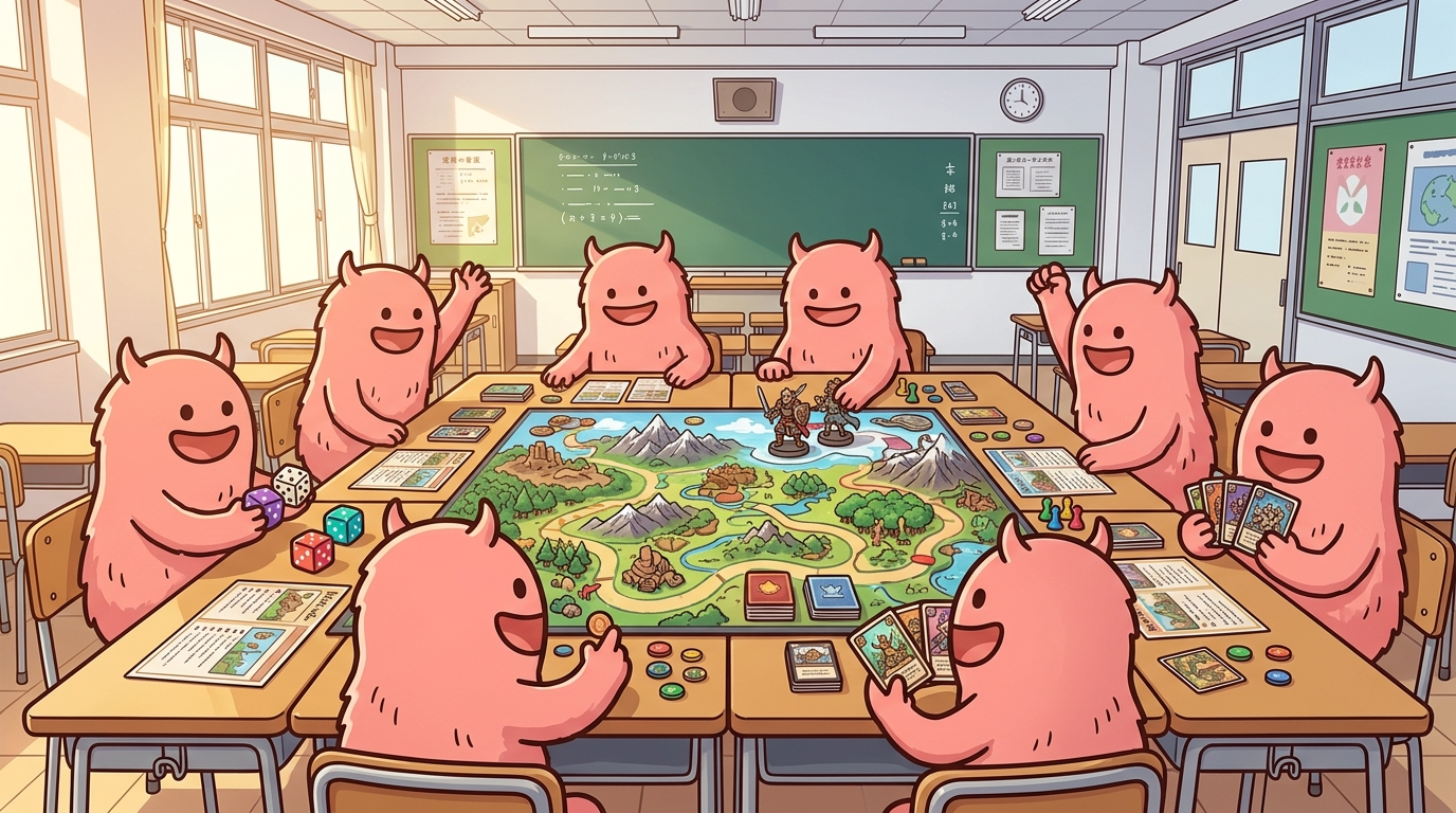 🎲 【ボードゲーム愛好者向け】机を全部繋げて巨大マップを広げる贅沢