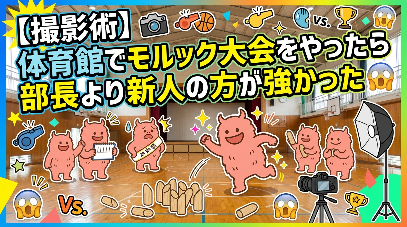 【撮影術】体育館でモルック大会をやったら、部長より新人の方が強かった