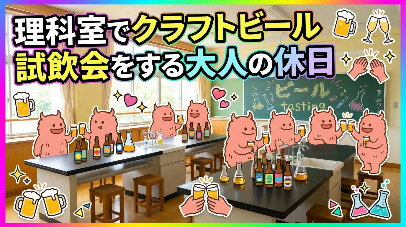 🧪 理科室でクラフトビール試飲会をする大人の休日