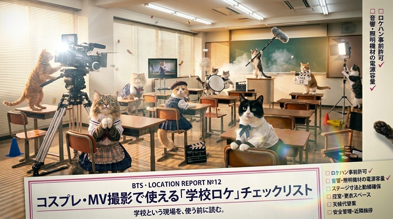 コスプレ・MV撮影で使える「学校ロケ」チェックリスト